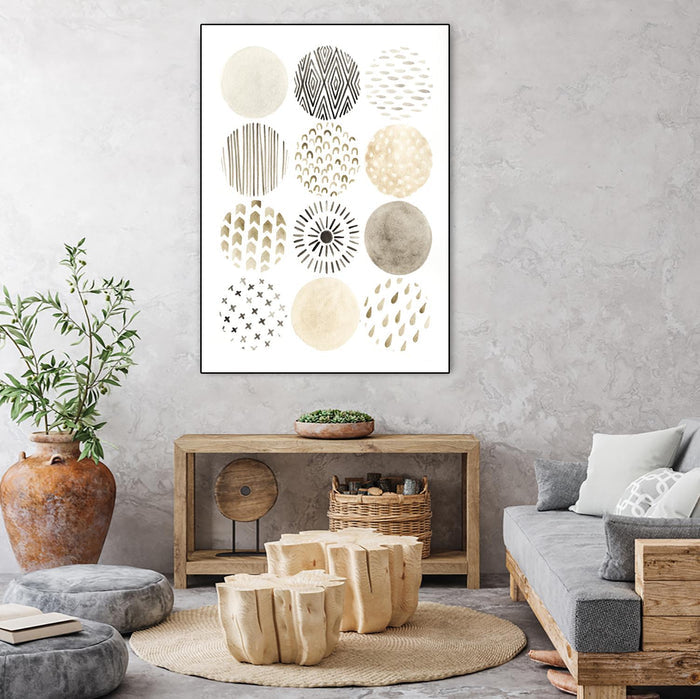 Neutral Pattern Play II by June Erica Vess on GIANT ART - brown abstract
