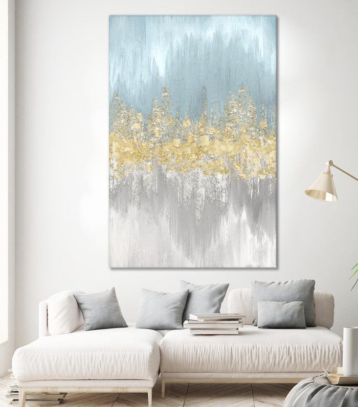 Neutral Wave Lenghts II by Eva Watts on GIANT ART - gold abstract