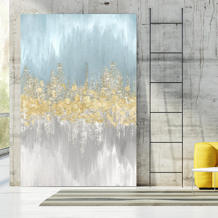 Neutral Wave Lenghts II by Eva Watts on GIANT ART - gold abstract