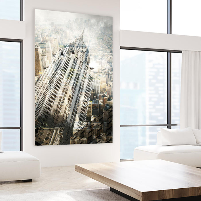 New York by THE Studio on GIANT ART - beige city scene