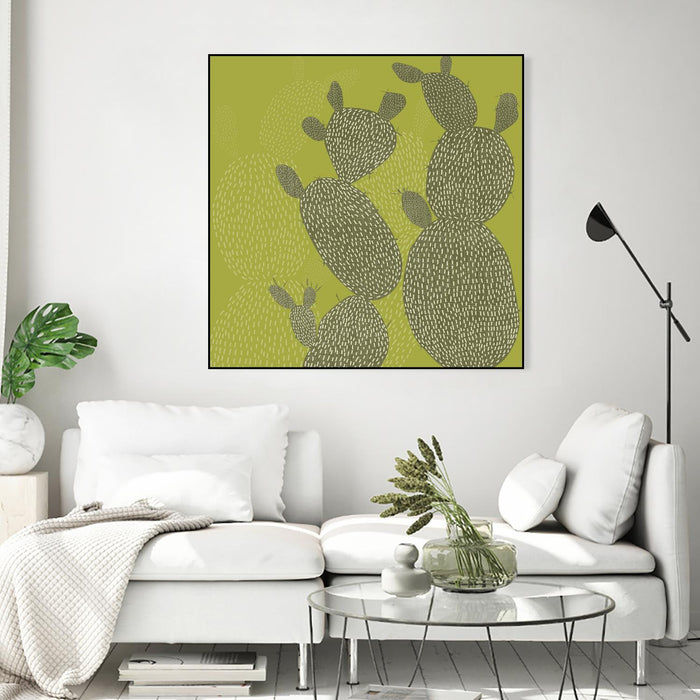 Opuntia II by Chariklia Zarris on GIANT ART - green coastal & tropical abstract