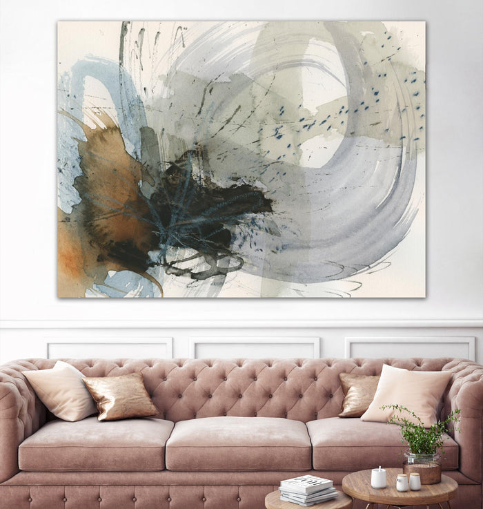 Orbital Burst II by Victoria Barnes on GIANT ART - beige abstract