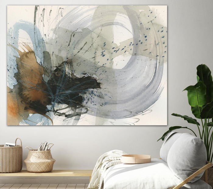 Orbital Burst II by Victoria Barnes on GIANT ART - beige abstract