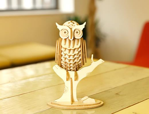 OWL 3D WODDEN PUZZLE