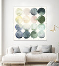 Pastel Hoops II by Grace Popp on GIANT ART - green abstract