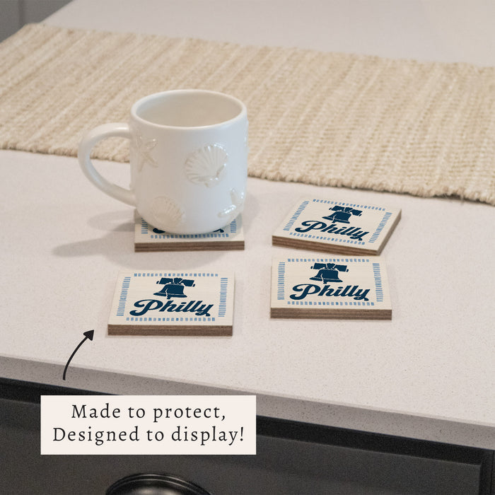 Philly Liberty Bell Coaster Set