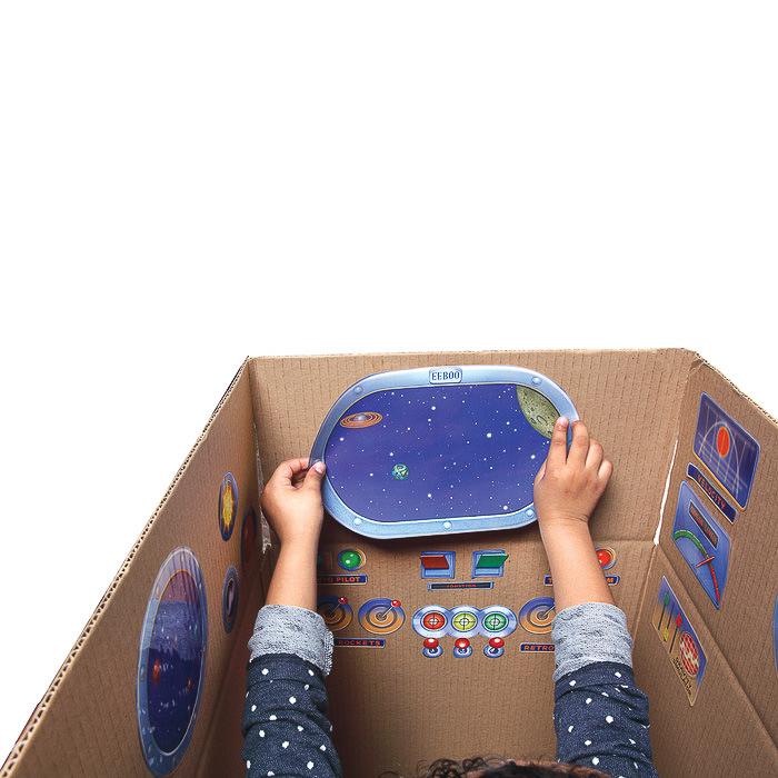 PRETEND PLAY Stickers- SPACESHIP by EeBoo