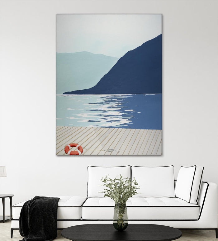 Quiet Blues 1 by Dimond, David Dimond on GIANT ART - blue nautical/seascapes water