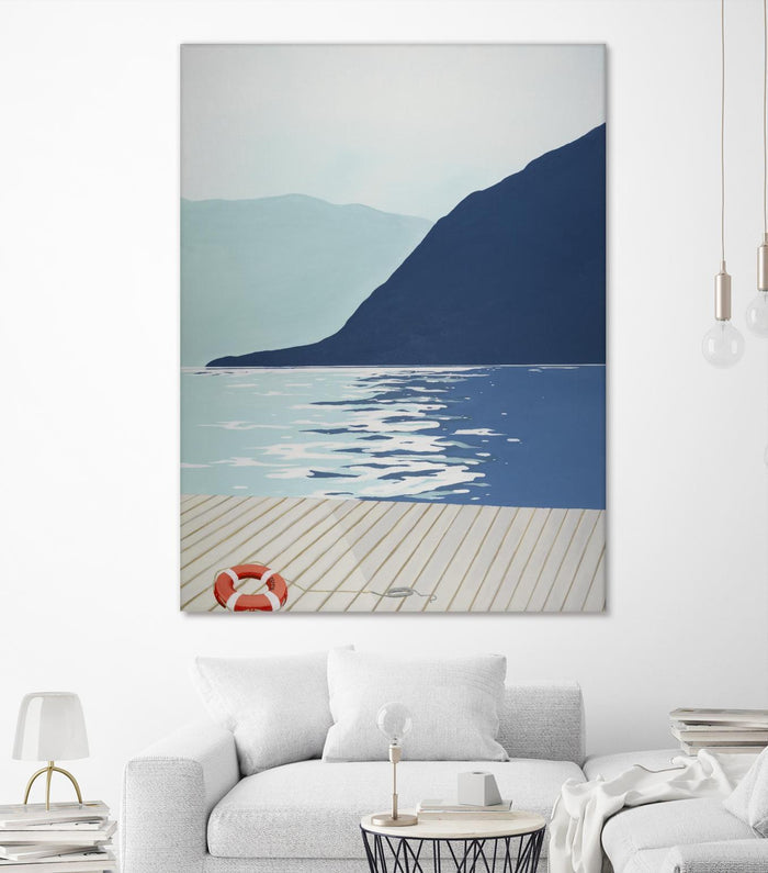 Quiet Blues 1 by Dimond, David Dimond on GIANT ART - blue nautical/seascapes water