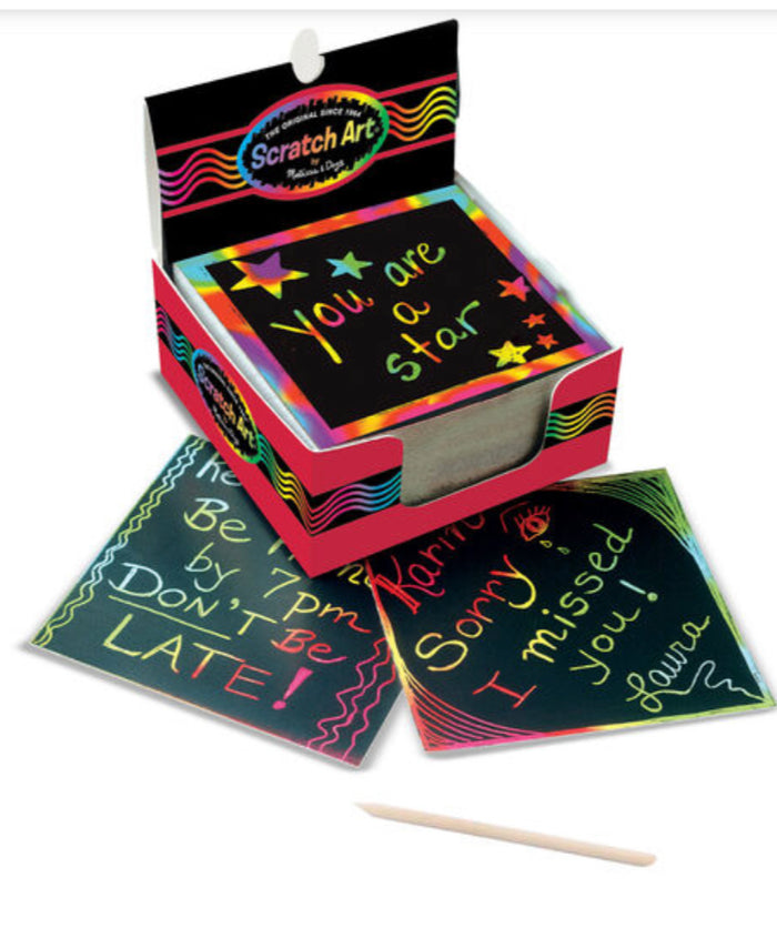 RAINBOW MINI SCRATCH ART NOTES