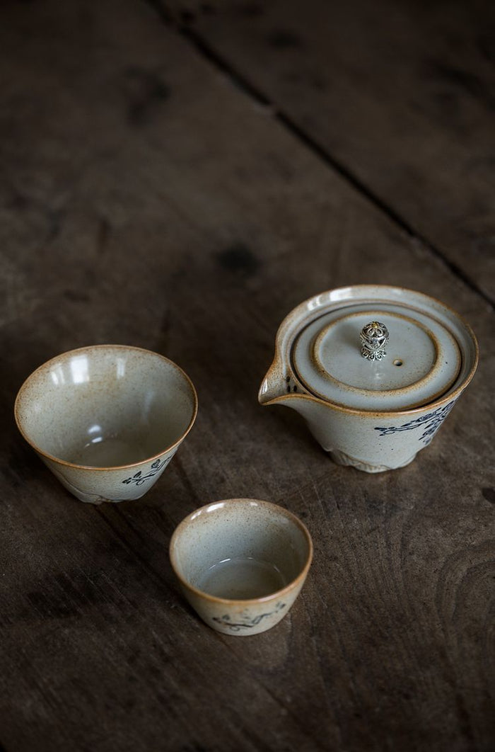 Rose Bush Travel Tea Set With Easy Gaiwan and Cups | Yunnan Sourcing Tea Shop