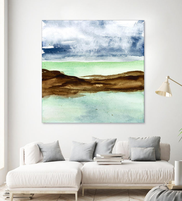 Shore I by Chris Paschke on GIANT ART - green sea scene