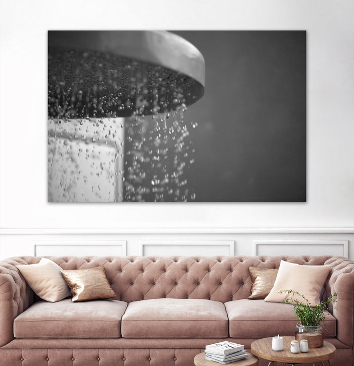 Spa Shower II by Keith Levit on GIANT ART - grey bathroom