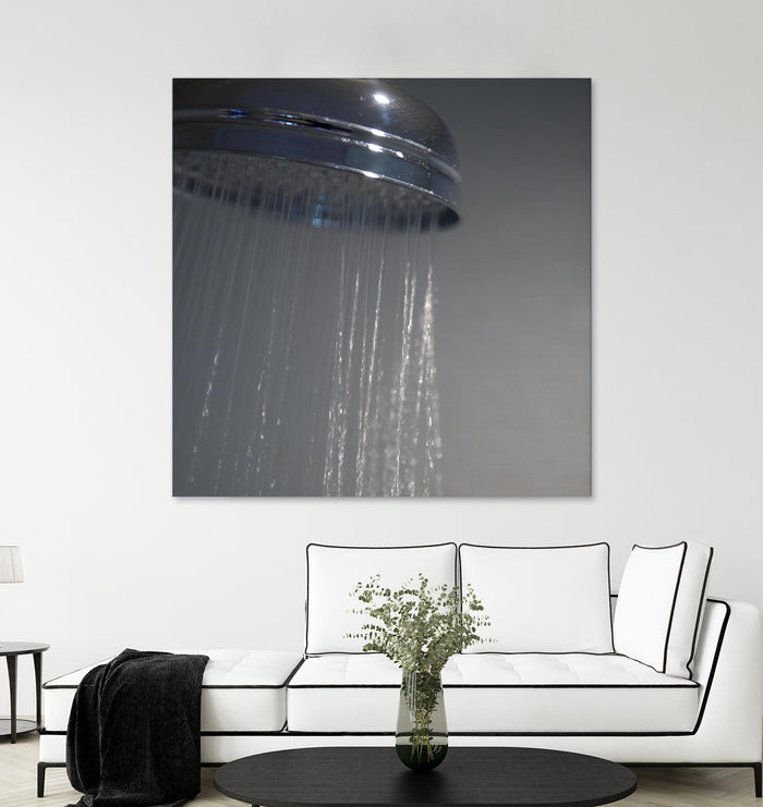 Spa Shower III by Keith Levit on GIANT ART - grey bathroom