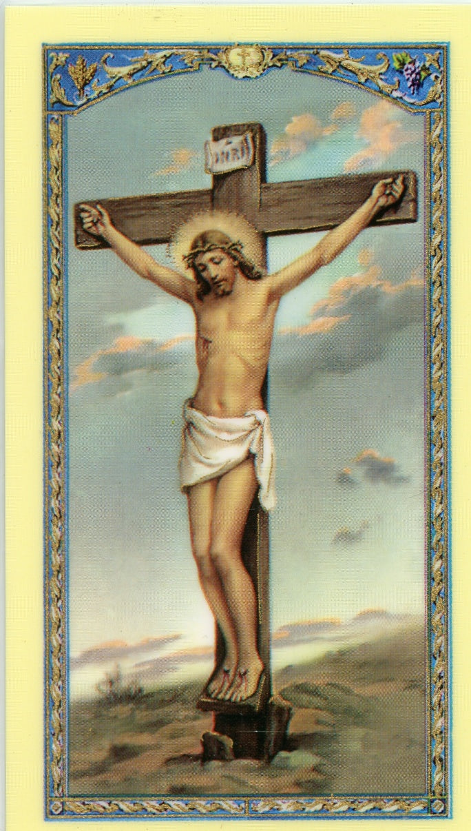 THE FIVE WOUNDS - LAMINATED HOLY CARDS- QUANTITY 25 PRAYER CARDS