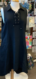 TIED AND TIMELESS DRESS S/M BLACK