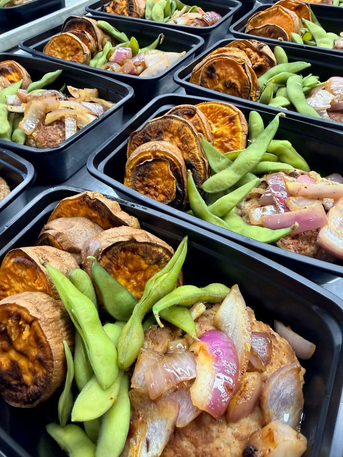 Turkey Burger & Sweet Potatoes