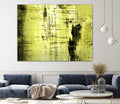 Vert Lime by PI Studio on GIANT ART - black abstract