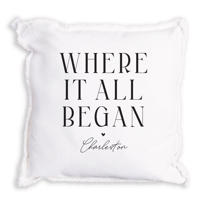 Where It All Began Personalized Pillow