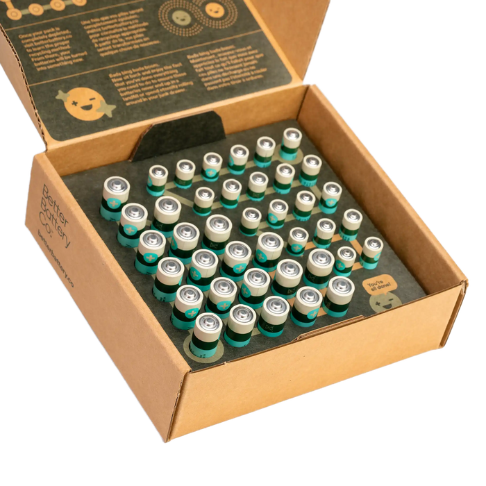 Better Battery Co. Zero Waste AA + AAA Combo Pack by BetterBattery
