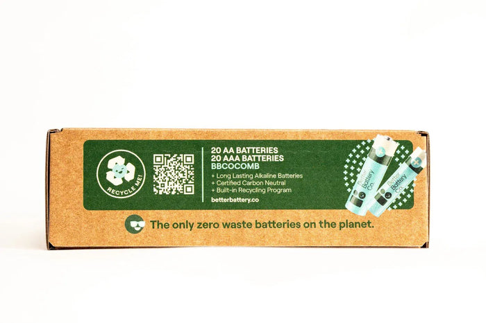 Better Battery Co. Zero Waste AA + AAA Combo Pack by BetterBattery